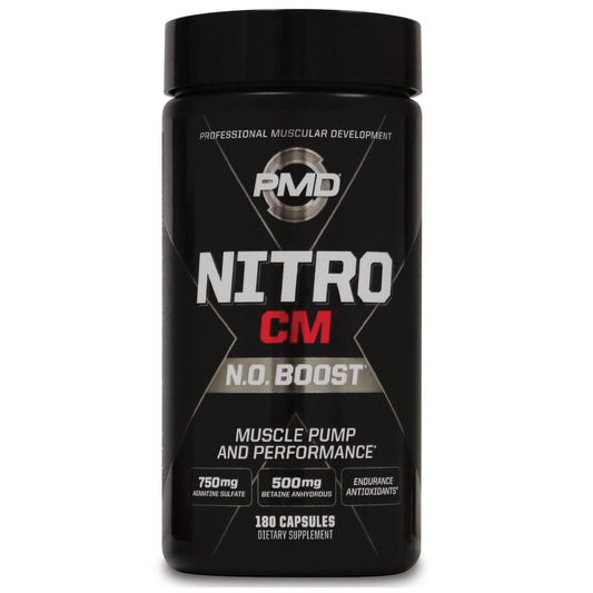 PMD Nitro CM bottle front view for intense workouts.