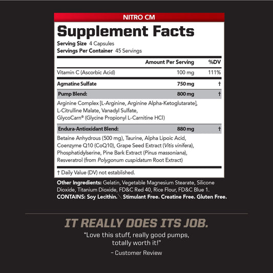 PMD Nitro CM capsules close-up, ready for quick pre-workout dosing.