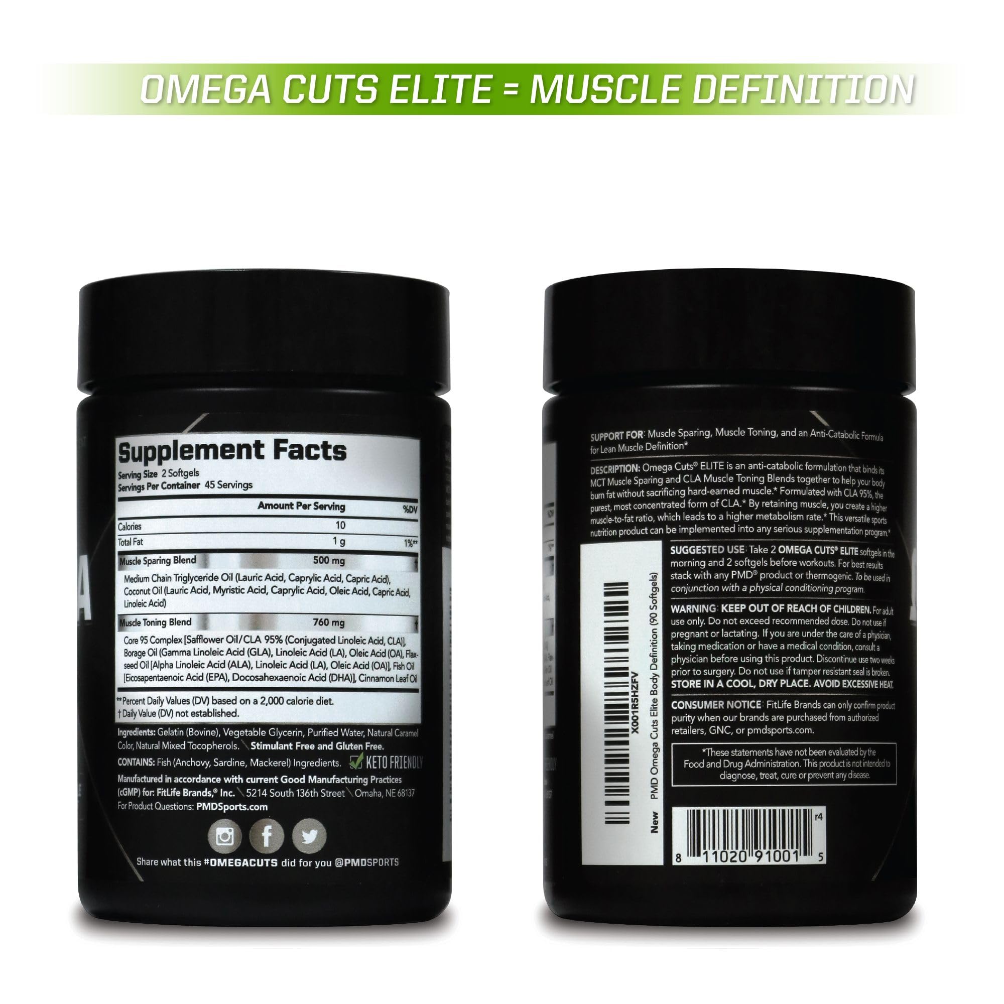 PMD Omega Cuts Elite stack with PMD products for a balanced routine