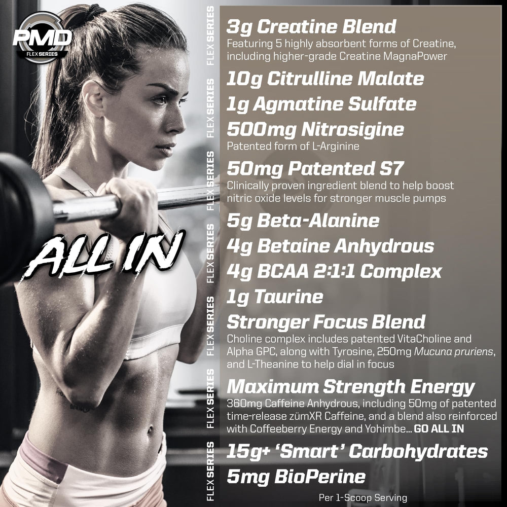 PMD Pump Fuel Insanity nutrition panel supports informed pre-workout choices.