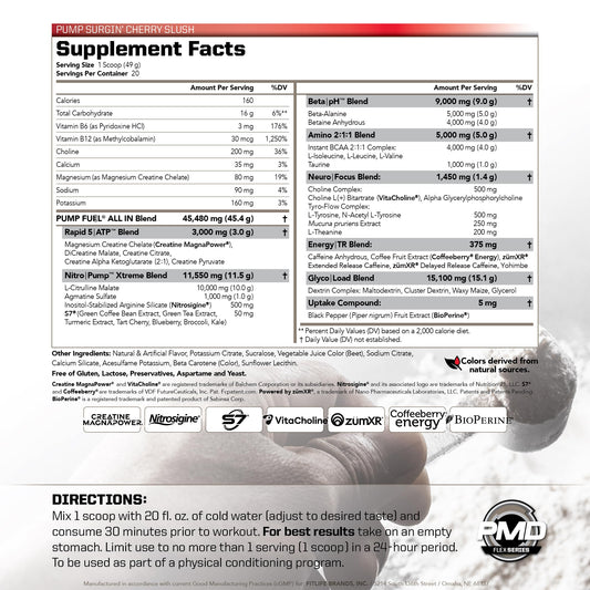 PMD Pump Fuel Insanity serving scoop highlights precise dosing for consistent results.