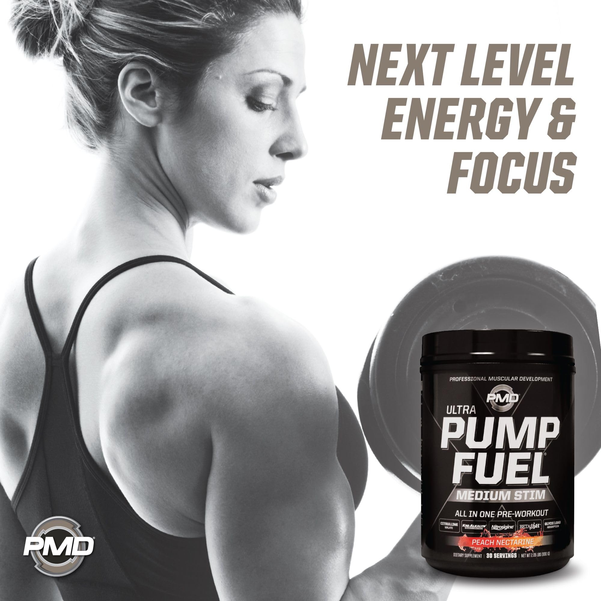 PMD Pump Fuel Ultra ingredient blend highlights creatine and amino complex