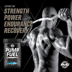 PMD Pump Fuel Ultra Insanity Arctic Blue Blast shaker mixing drink