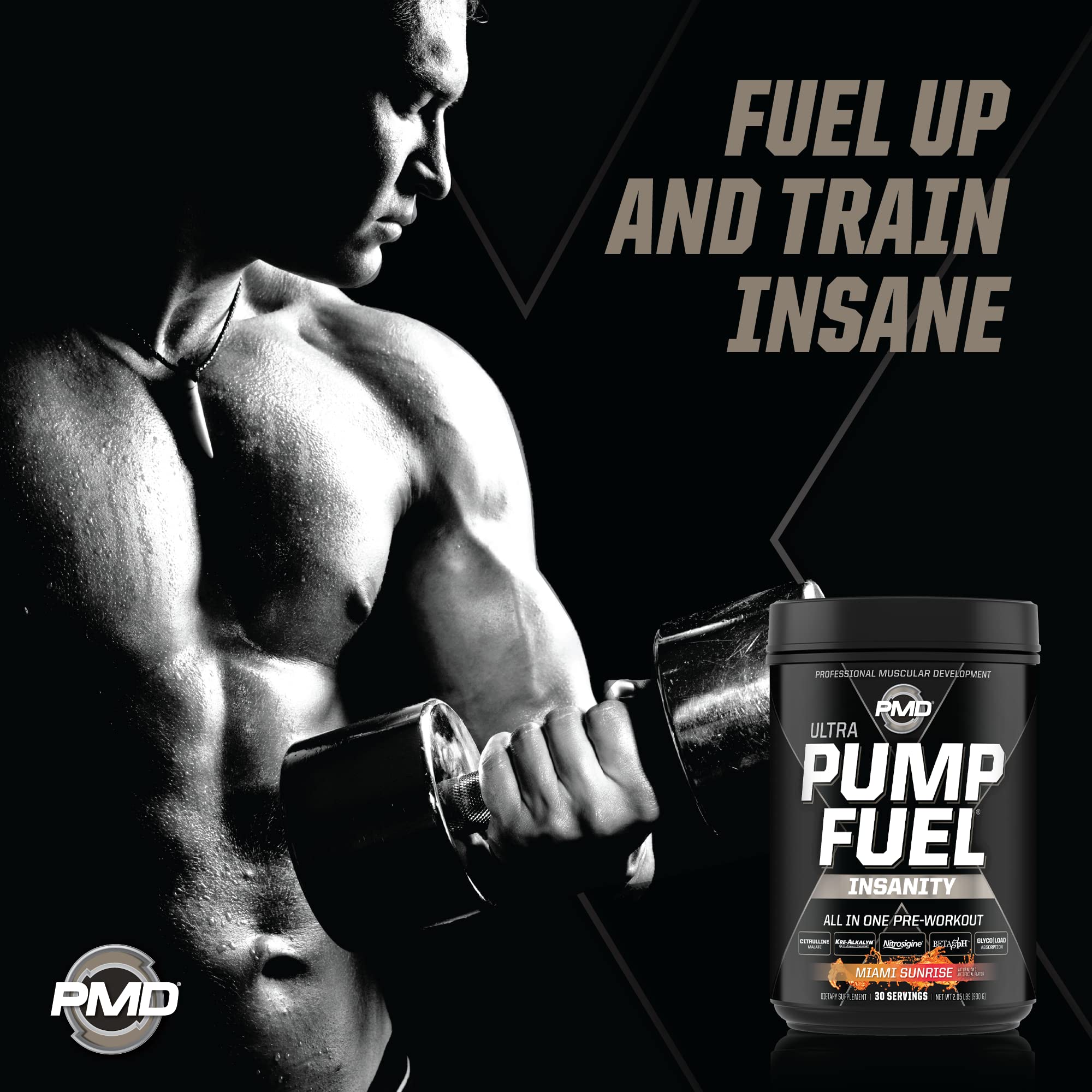 Vibrant Miami Sunrise shake ready for intense training inspiration.