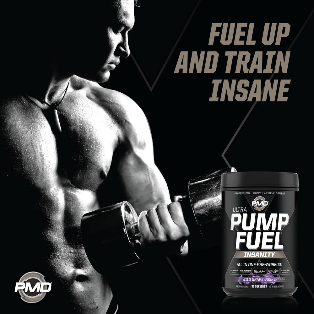 PMD Pump Fuel Ultra Insanity prep scene for a workout.