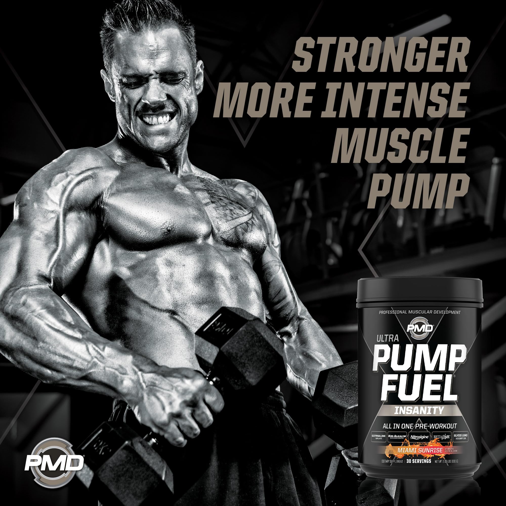 Powder scoop ready to mix for quick pre-workout preparation.