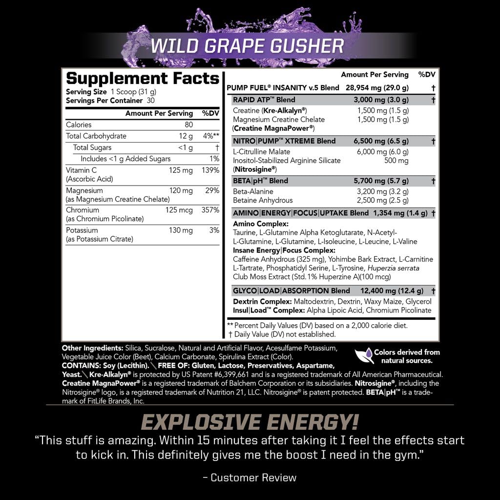 PMD Pump Fuel Ultra Insanity scoop showing precise serving for consistent dosing.