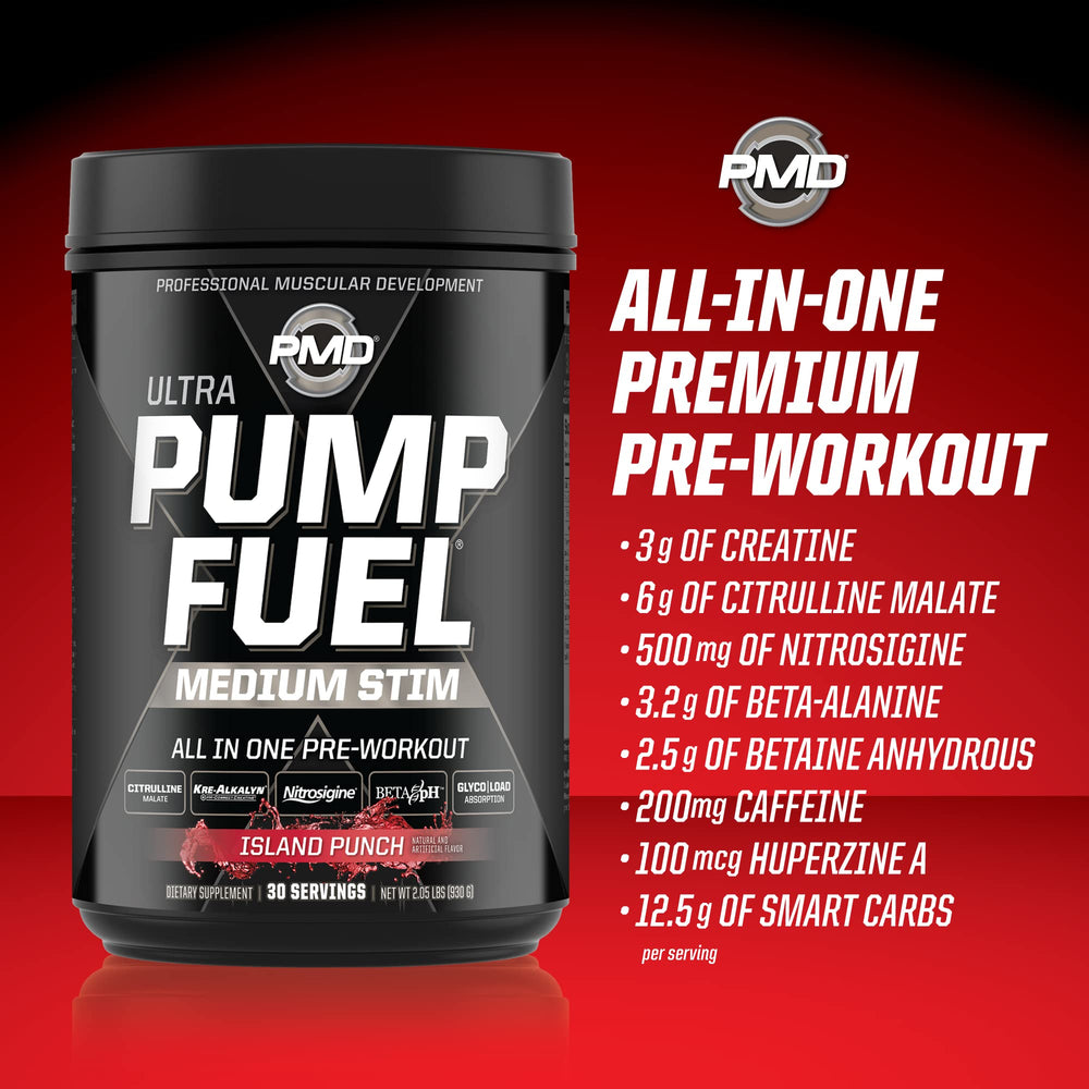 PMD Pump Fuel Ultra Island Punch during training conveys sustained endurance.
