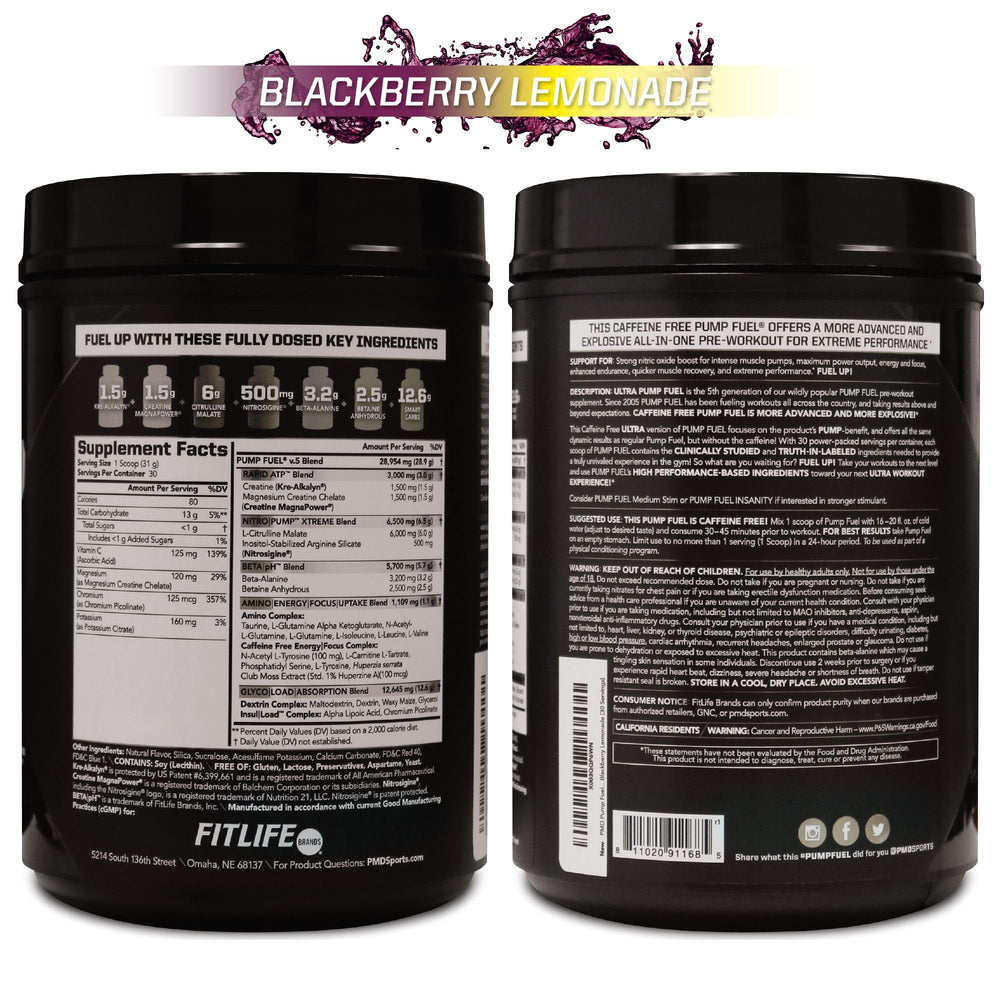 PMD Pump Fuel Ultra serving collection emphasizes premium sports nutrition for athletes