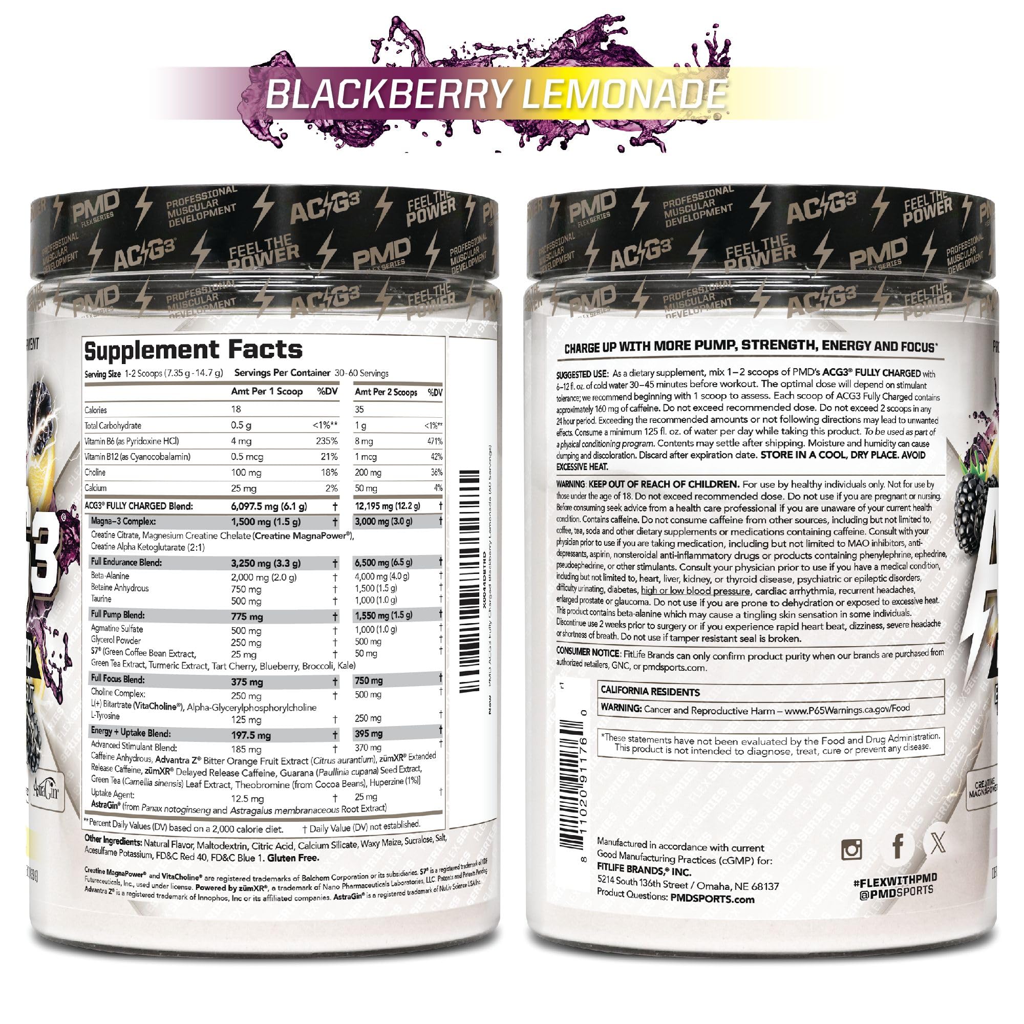 PMD ACG3 BlackBerry Lemonade flavor can energize training sessions.