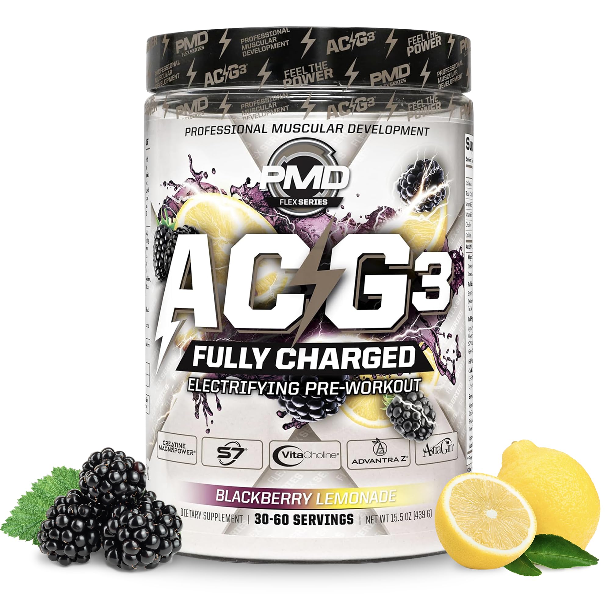 PMD ACG3 Fully Charged canister ready-to-mix for intense training sessions.