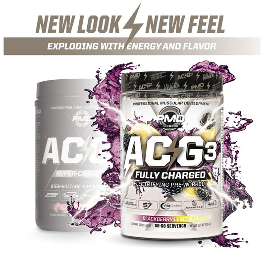 PMD ACG3 label close-up with precise ingredient disclosures for informed use.
