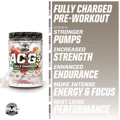 PMD ACG3 label ingredients close-up with transparent dosing and actives