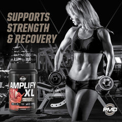 PMD Amplify XL Strawberry Slam scoop demonstrates precise servings.