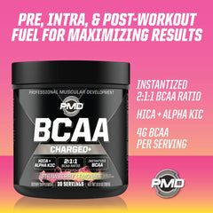 PMD Sports BCAA Charged hydration moment during training session.