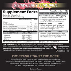 PMD Sports BCAA Charged scoop for precise workout mixing.