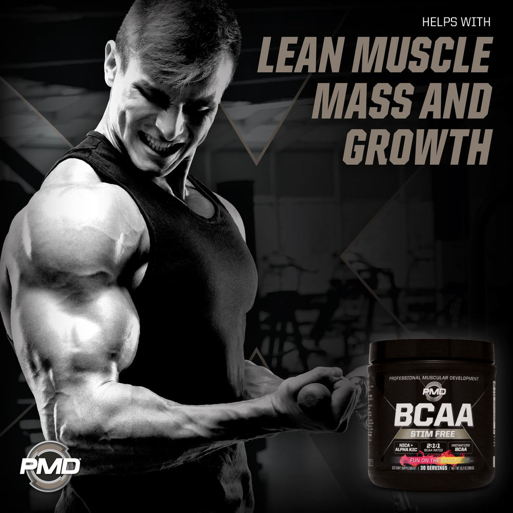 Athlete using PMD Sports BCAA Stim-Free during training for endurance support