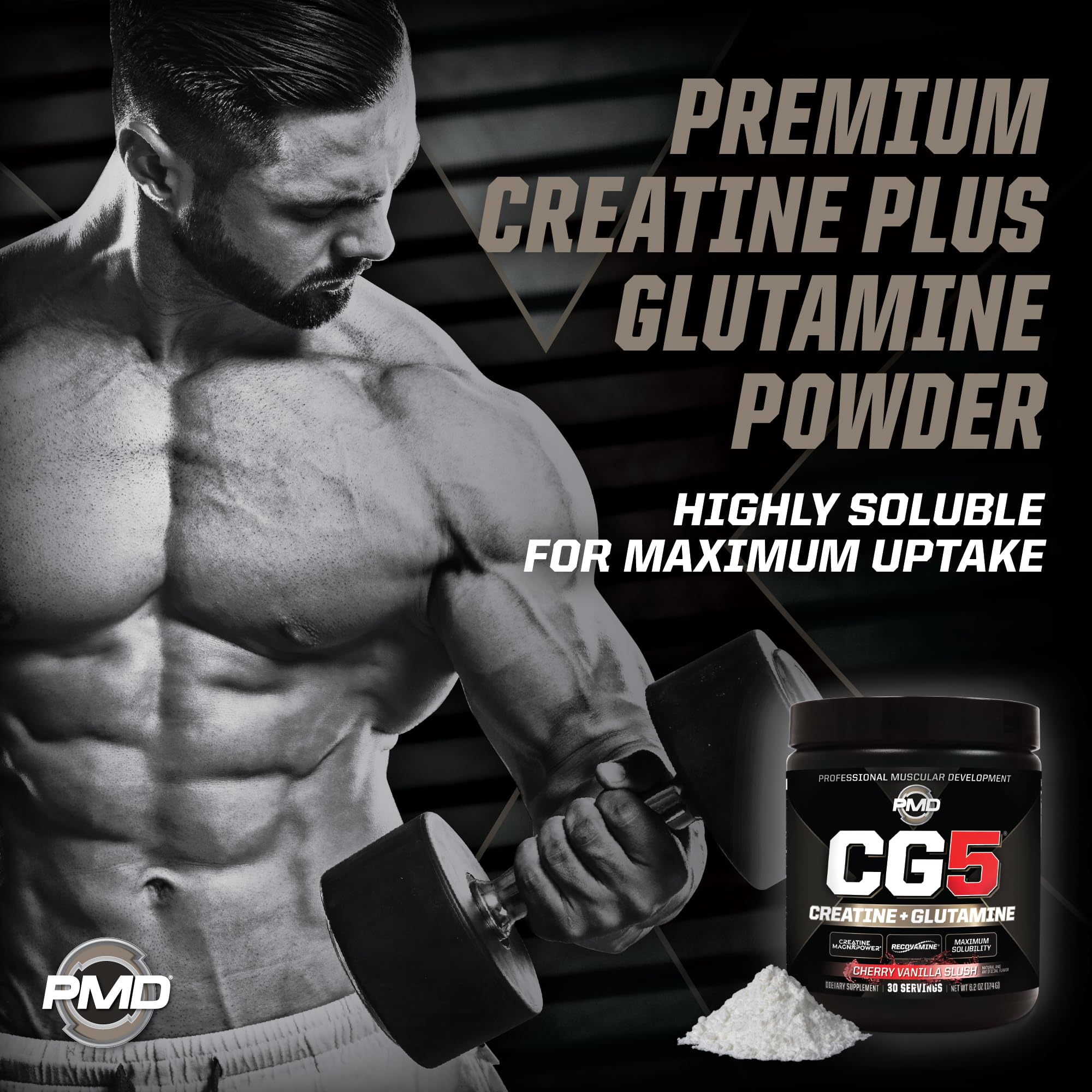 PMD Sports CG5 cherry vanilla slush flavor bottle.
