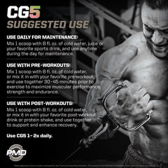PMD Sports CG5 dissolving in shaker for quick post workout recovery
