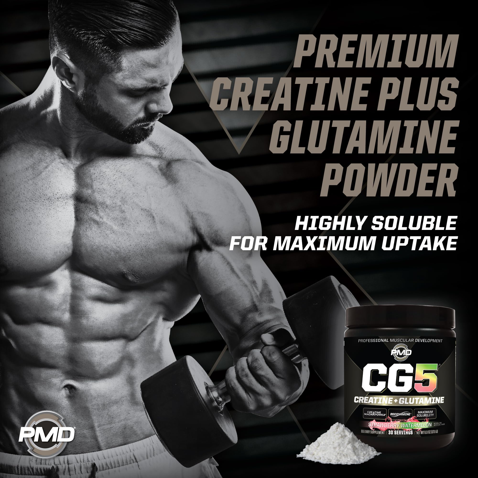 PMD Sports CG5 strawberry watermelon powder texture on spoon