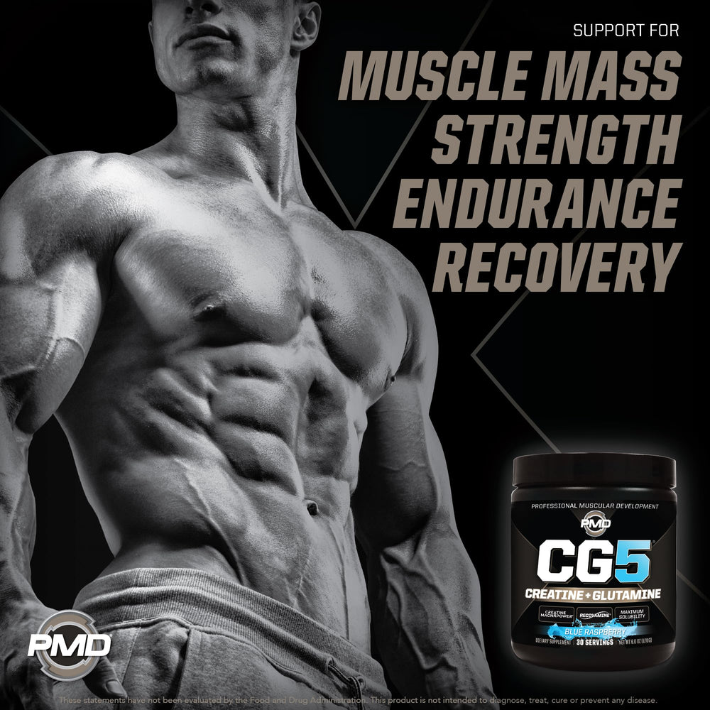 PMD Sports CG5 powder in a shaker ready for training.