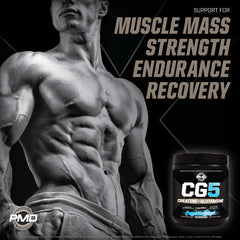 PMD Sports CG5 powder in a shaker ready for training.