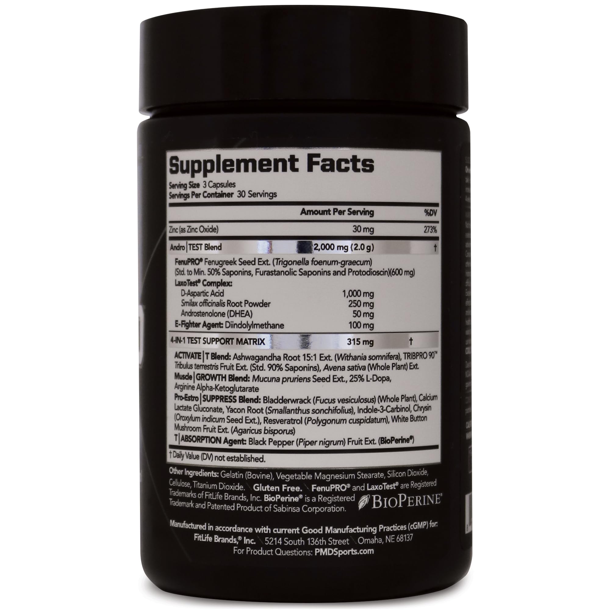 PMD Sports Methyl Andro capsules close-up highlights vegetarian capsules and easy daily dosing.