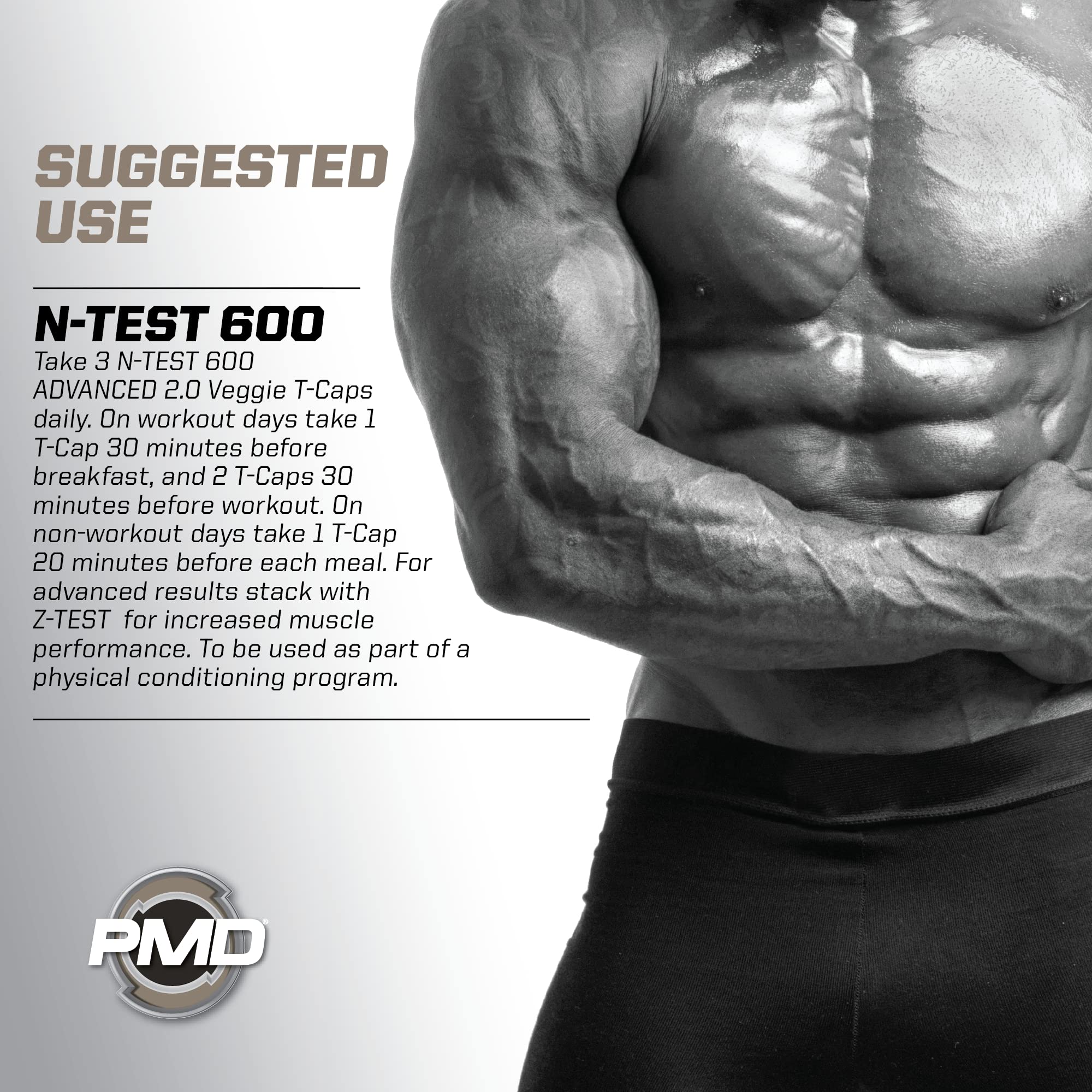 PMD N-Test 600 capsules pack offers compact daily solution.