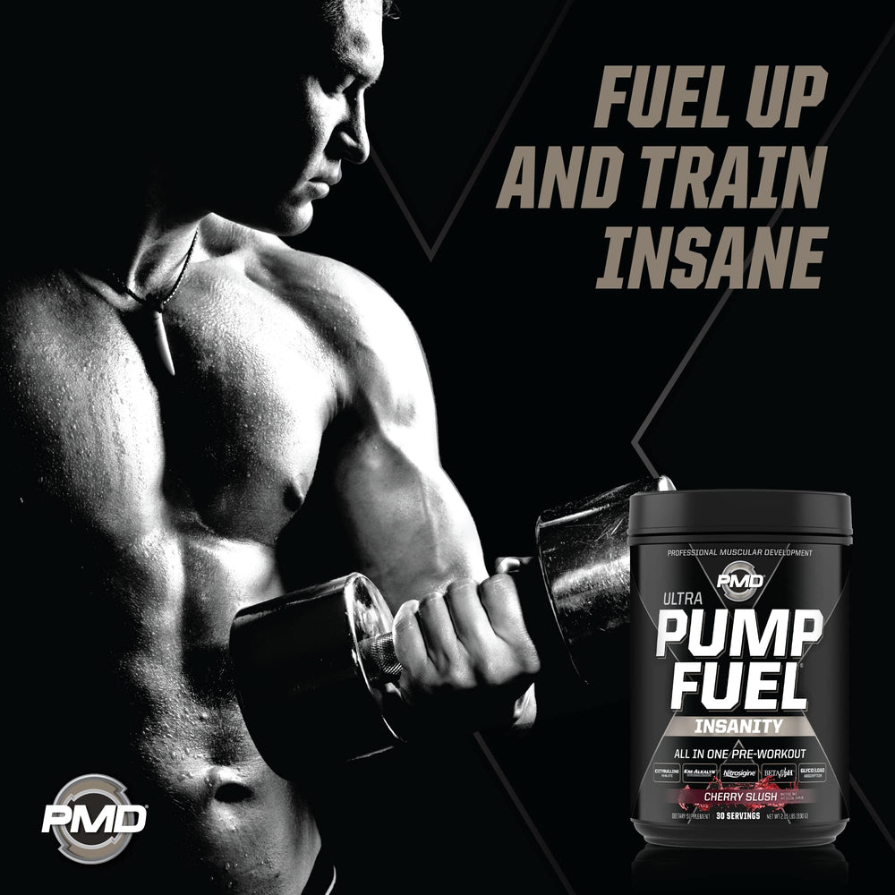 PMD Pump Fuel label close-up shows transparent ingredient amounts