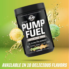 PMD Sports Pump Fuel Ultra Caffeine Free nootropic focus scene suggesting mental sharpness