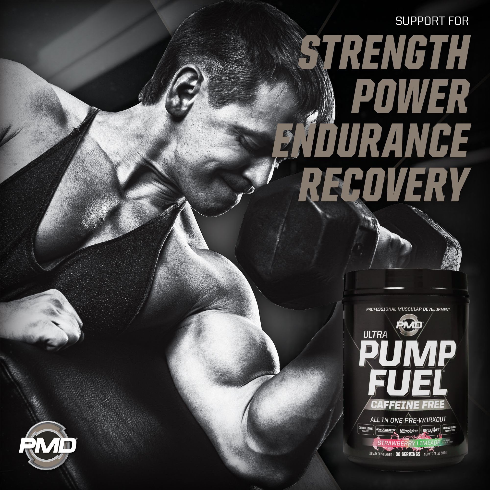 PMD Pump Fuel Ultra nootropic blend aiding focus during workouts.