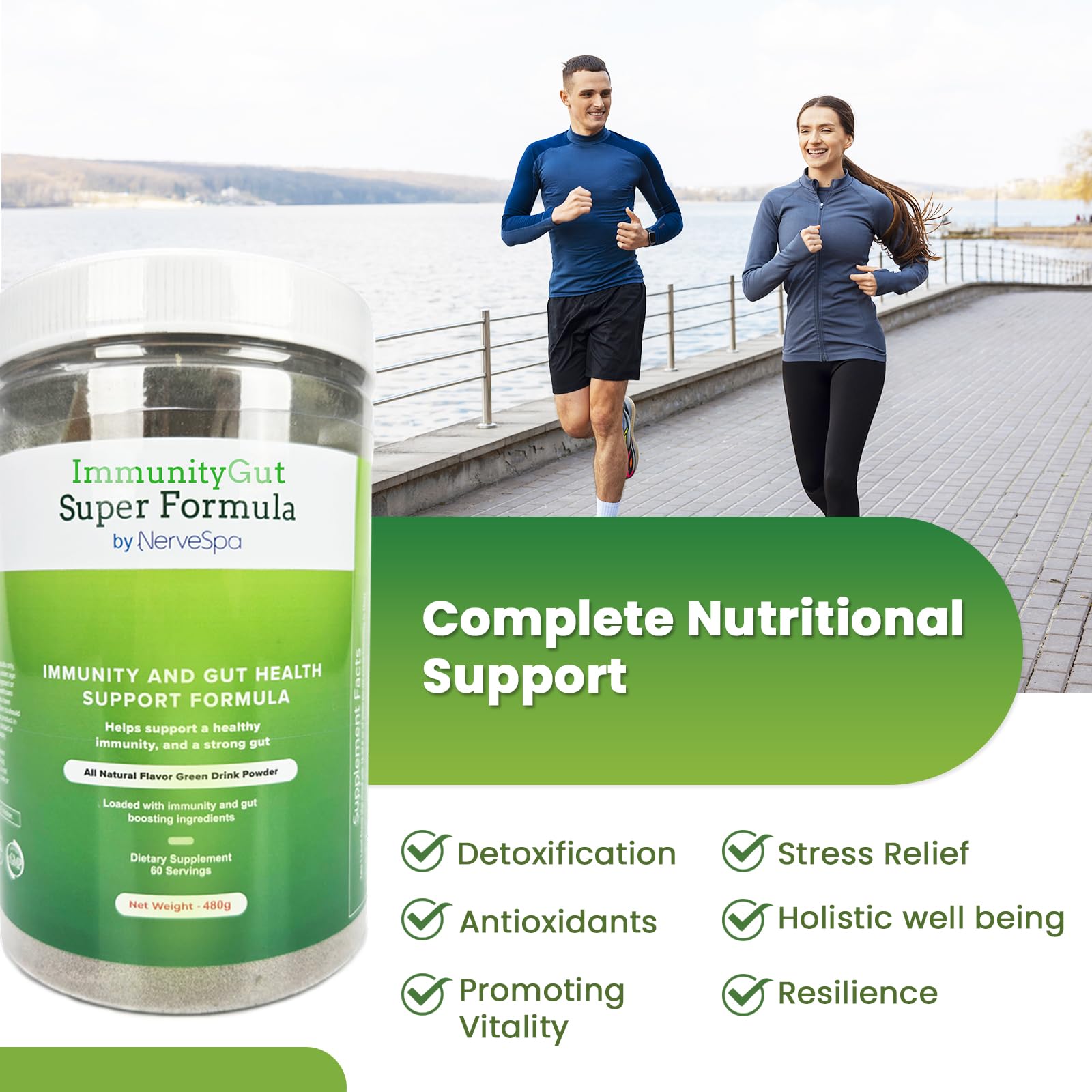 PMT Medical ImmunoGut label with nutrition facts for informed use.