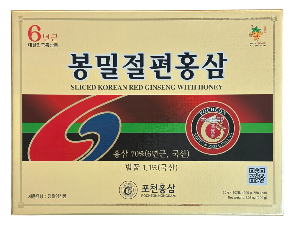 POCHEON KOREAN RED GINSENG packaging 200g ideal for gifting or daily treat.