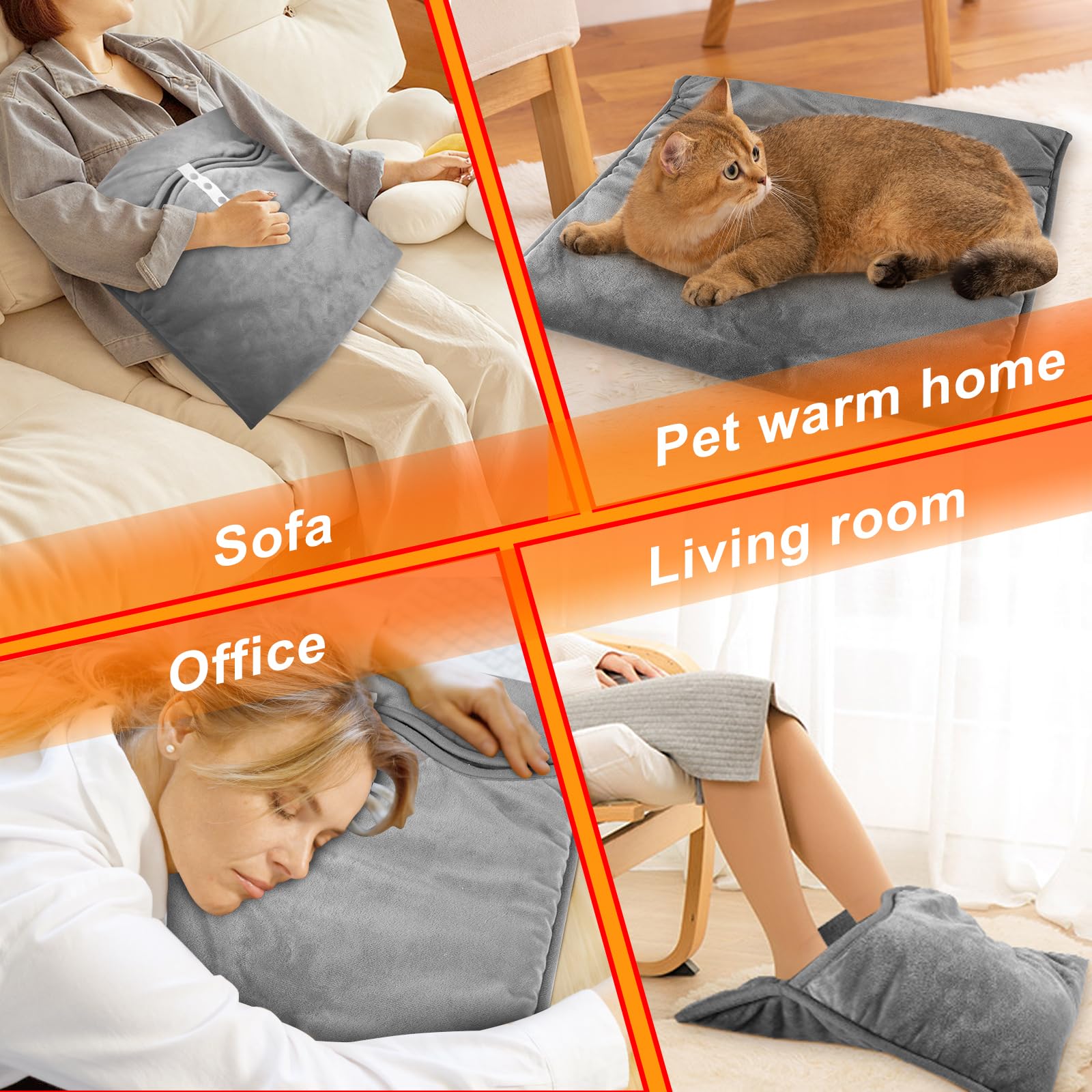 Pocleanish foot warmer moist heat option offers versatile warmth for relaxation.