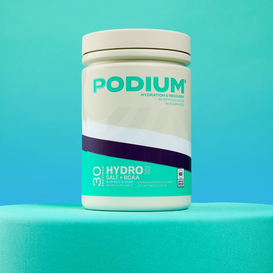 Podium Hydro + Salt NSF certification stamp signals quality and safety.