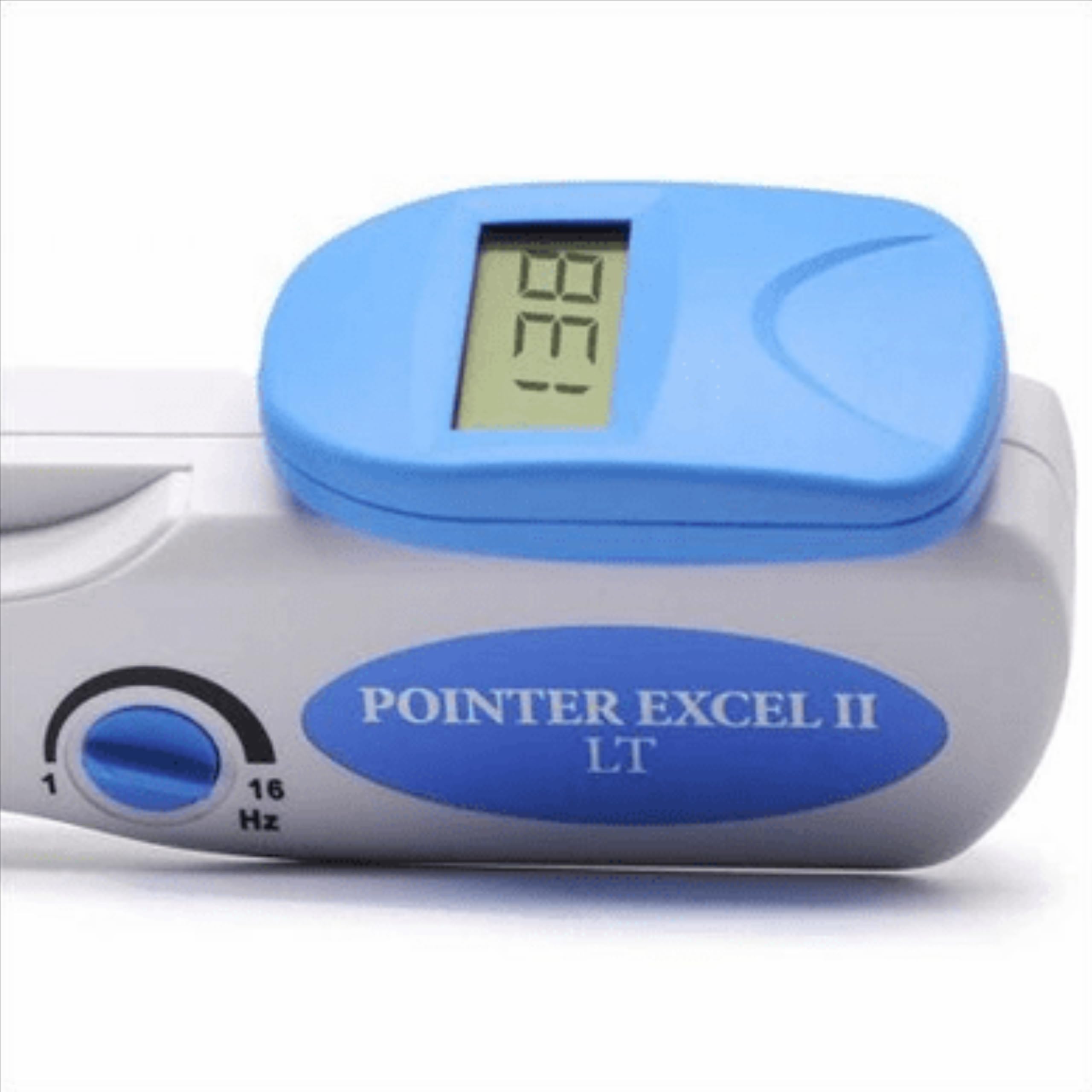 Pointer Excel II LT dual grounding plates enabling ambidextrous operation during sessions