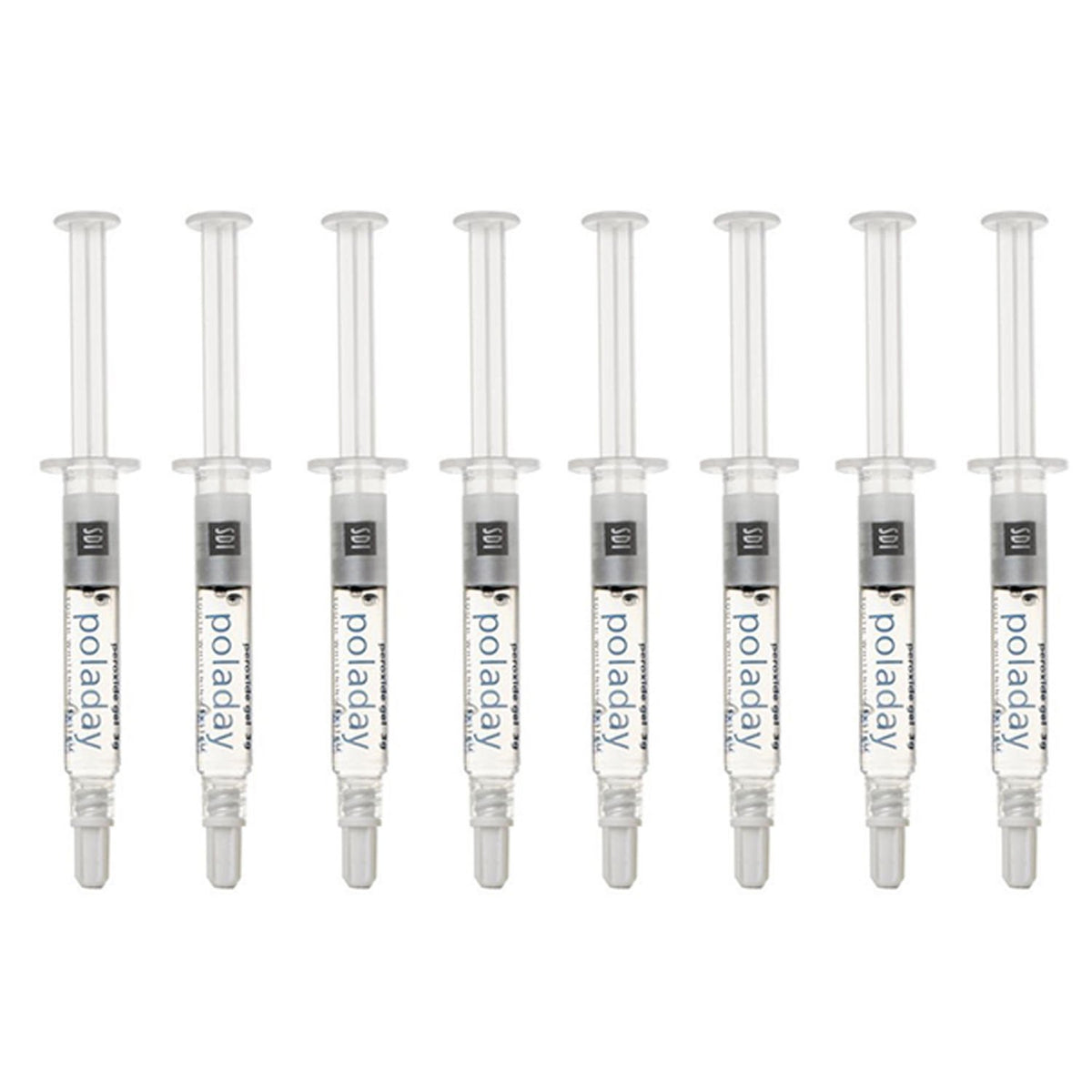 Poladay CP 35% whitening gel syringes for at-home whitening and brighter smile