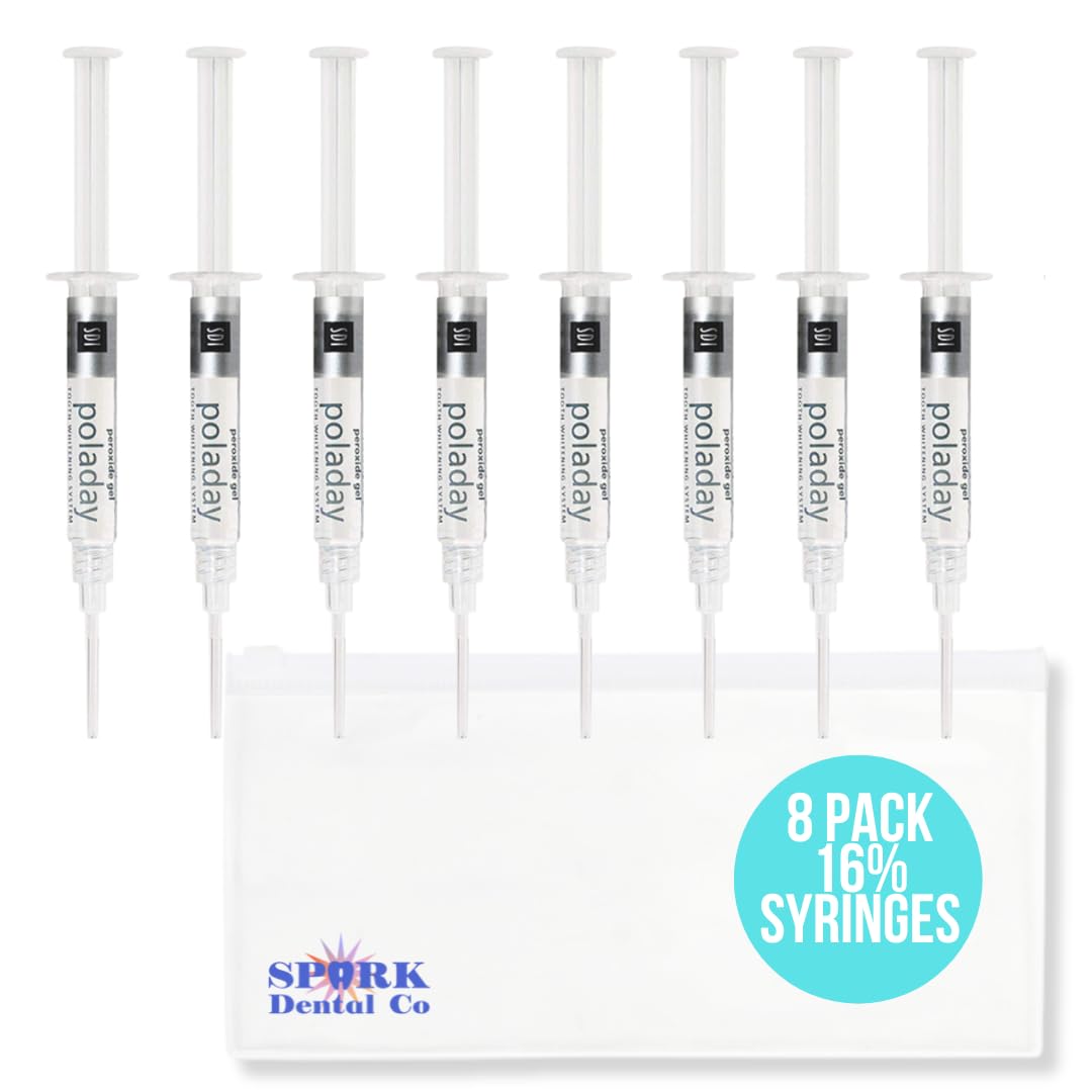 Polanight 16% teeth whitening syringes ready for at-home sessions.