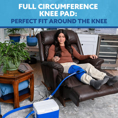 Polar Active Ice 3.0 full circumference knee pad offers 360-degree coverage.