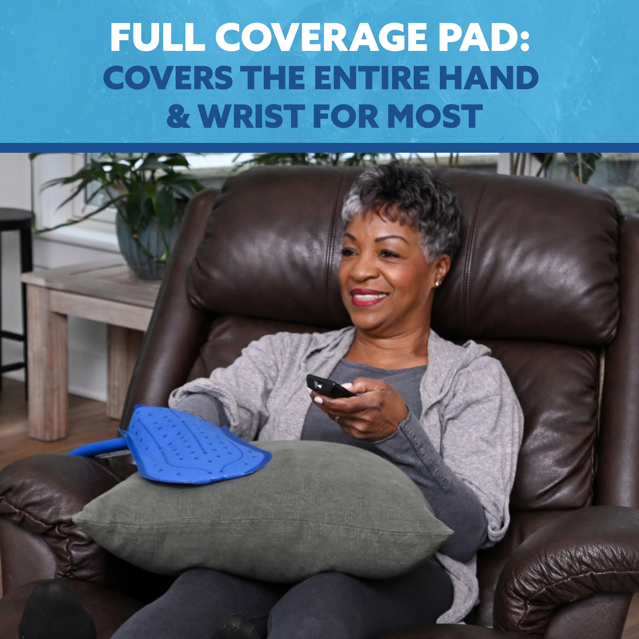 Polar Active Ice pad measures 11.75-inch by 7-inch for versatile hand coverage