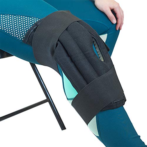 Polar Products microwavable moist heat wrap contours to the body for knee relief