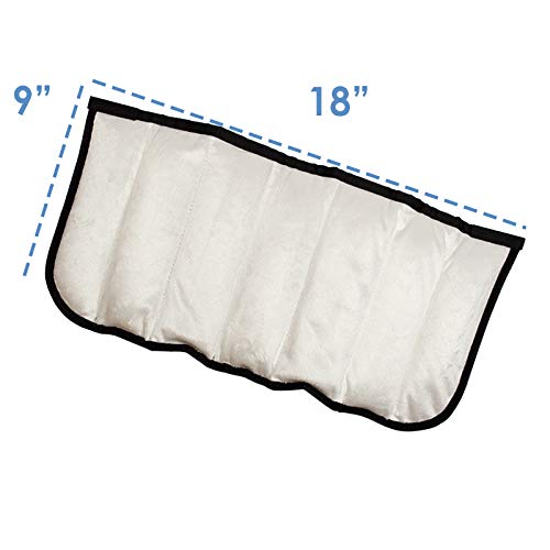 Polar wrap with elastic belt secure for hands-free heat application.