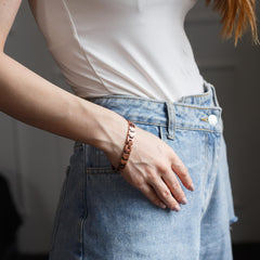 Polldan copper bracelet 99.9 percent pure copper finish