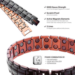 POLLDAN copper bracelet durable construction resists tarnish during daily wear