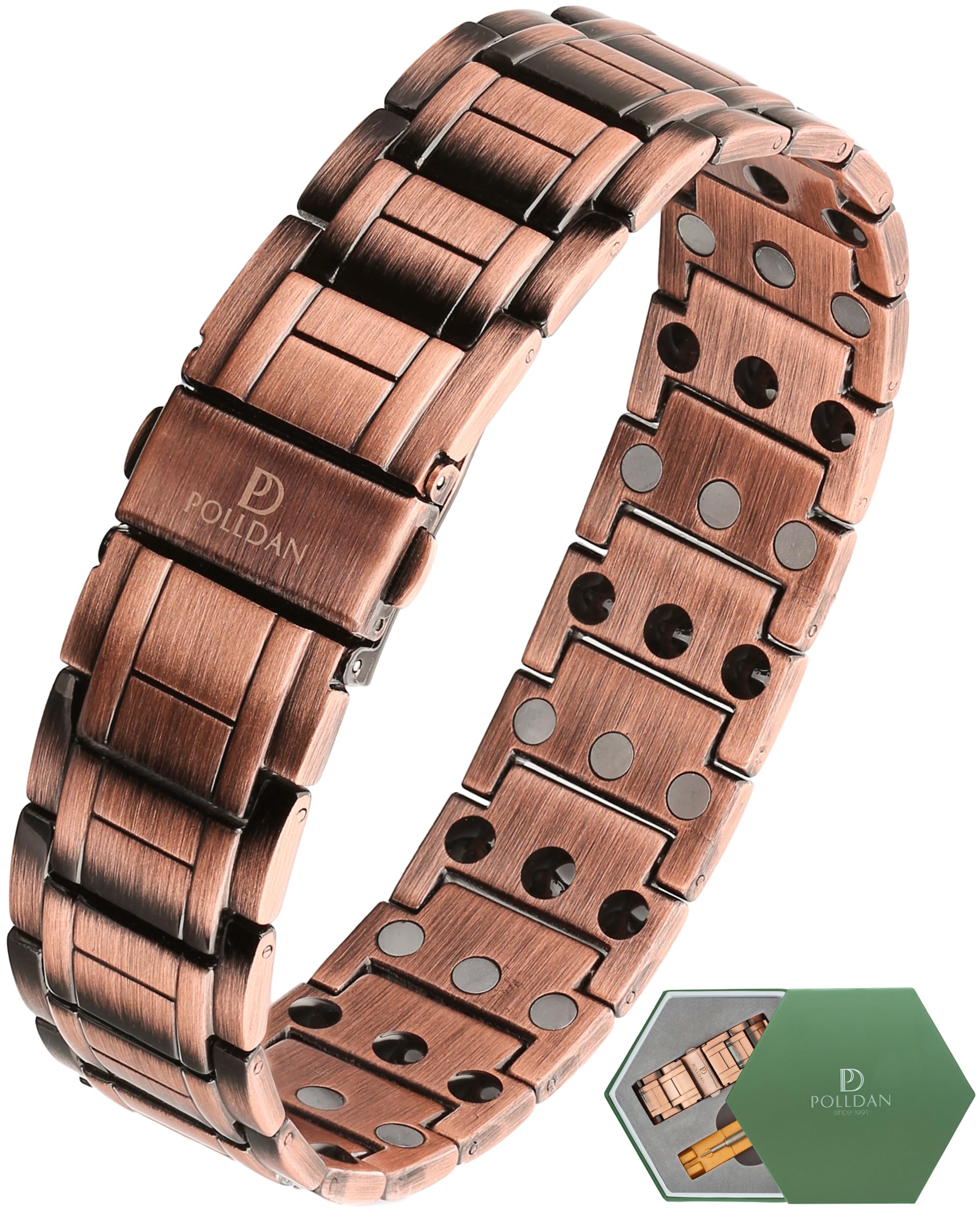 POLLDAN easy-clean copper bracelet designed for daily wear.