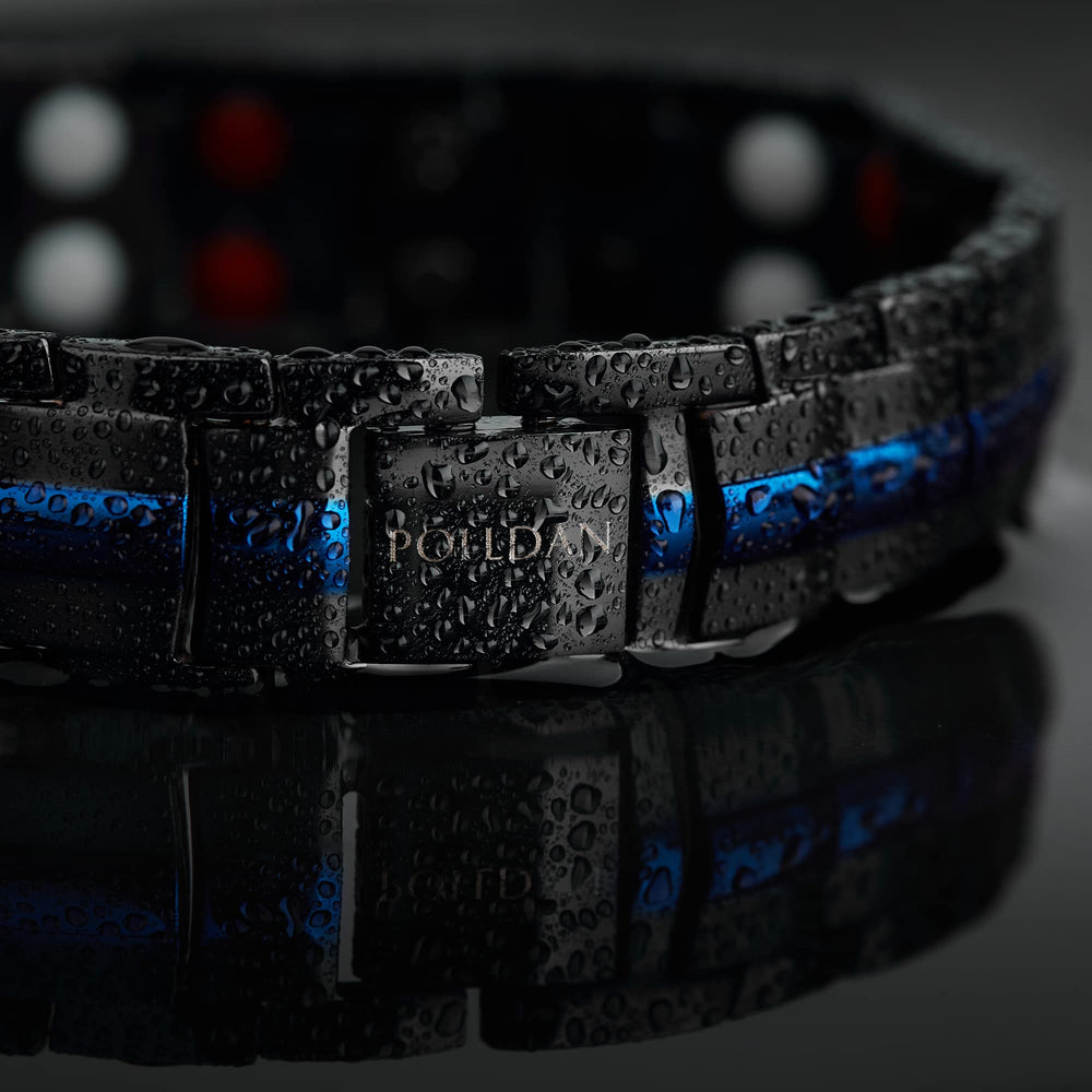 POLLDAN bracelet shows 6000 gauss magnets for consistent exposure