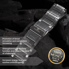 POLLDAN men’s bracelet adjustable length for a perfect fit.