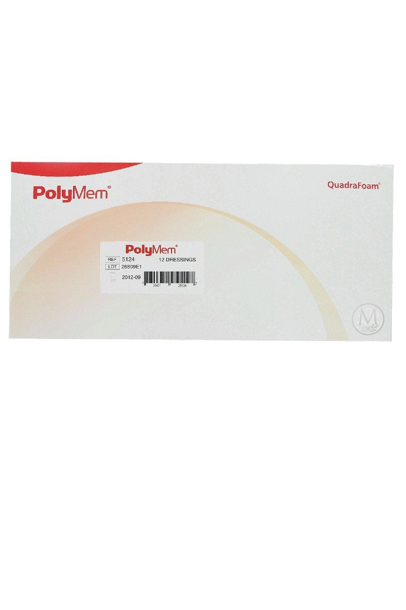 Polymem non-adhesive pad dressing with pink foam that conforms to the wound bed for gentle protection.