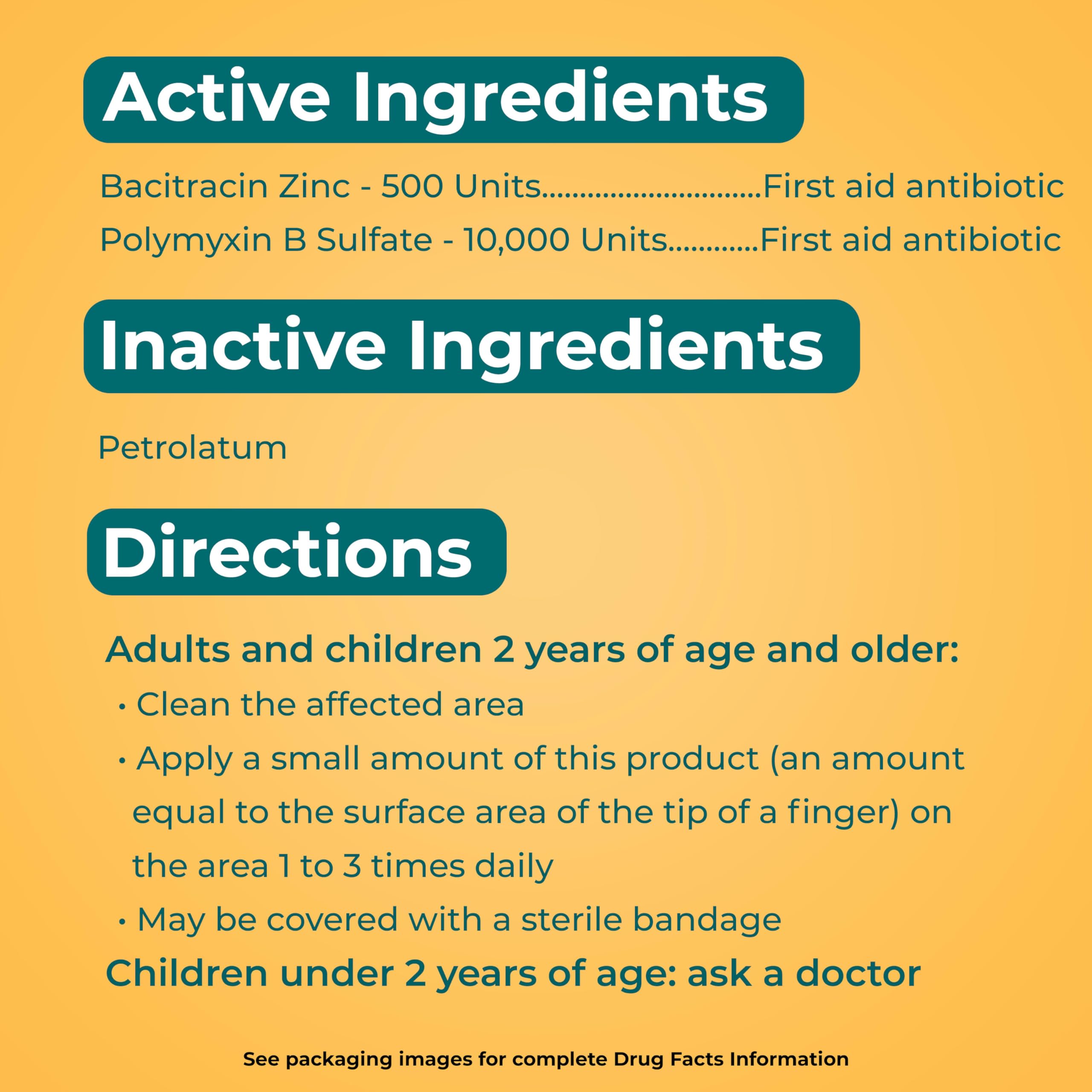 Applying Polysporin ointment on skin supports minor wound care.