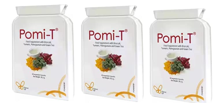 PomiT polyphenol capsules in a bottle, designed for daily prostate support.